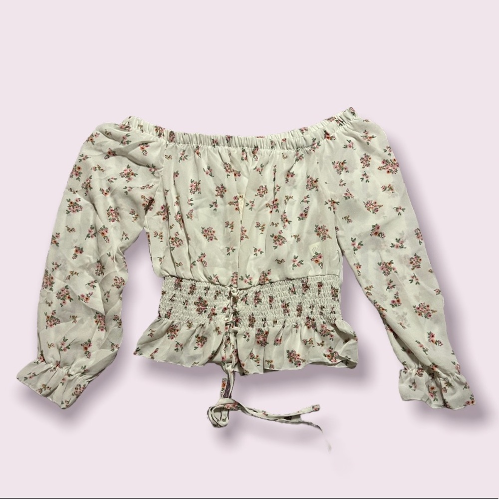 Women’s off the shoulder blouse.